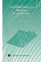 book Contributions to Modern Econometrics: From Data Analysis to Economic Policy