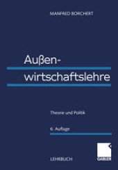 book Außenwirtschaftslehre: Theorie und Politik