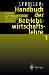 book Springers Handbuch der Betriebswirtschaftslehre 1