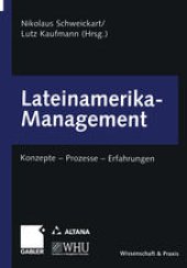 book Lateinamerika-Management: Konzepte — Prozesse — Erfahrungen