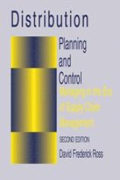 book Distribution Planning and Control: Managing in the Era of Supply Chain Management