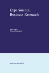 book Experimental Business Research