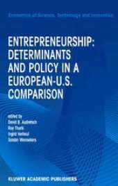 book Entrepreneurship: Determinants and Policy in a European-US Comparison