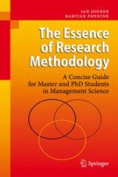 book The Essence of Research Methodology: A Concise Guide for Master and PhD Students in Management Science