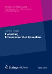 book Evaluating Entrepreneurship Education