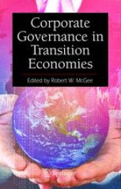 book Corporate Governance in Transition Economies