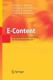 book E-Content: Technologies and Perspectives for the European Market