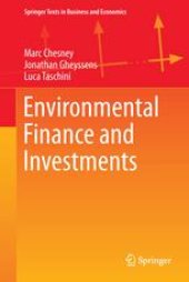 book Environmental Finance and Investments