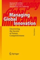 book Managing Global Innovation: Uncovering the Secrets of Future Competitiveness