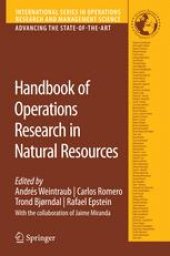 book Handbook Of Operations Research In Natural Resources