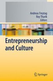 book Entrepreneurship and Culture