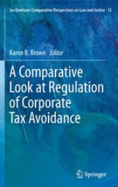 book A Comparative Look at Regulation of Corporate Tax Avoidance