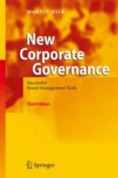 book New Corporate Governance: Successful Board Management Tools