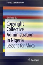 book Copyright Collective Administration in Nigeria: Lessons for Africa