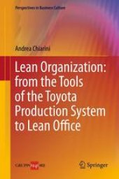 book Lean Organization: from the Tools of the Toyota Production System to Lean Office