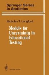 book Models for Uncertainty in Educational Testing