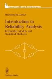 book Introduction to Reliability Analysis: Probability Models and Statistical Methods