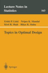 book Topics in Optimal Design