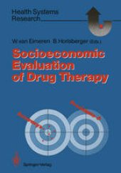 book Socioeconomic Evaluation of Drug Therapy