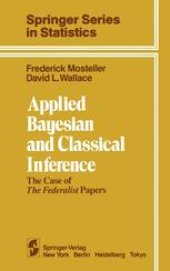 book Applied Bayesian and Classical Inference: The Case of The Federalist Papers