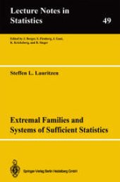 book Extremal Families and Systems of Sufficient Statistics