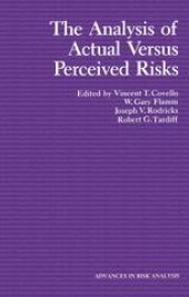 book The Analysis of Actual Versus Perceived Risks