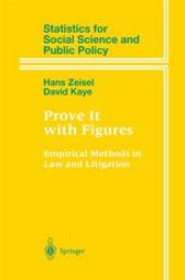 book Prove It with Figures: Empirical Methods in Law and Litigation