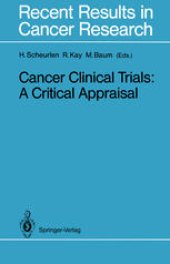 book Cancer Clinical Trials: A Critical Appraisal