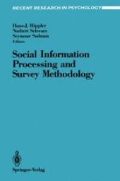 book Social Information Processing and Survey Methodology