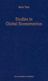 book Studies in Global Econometrics