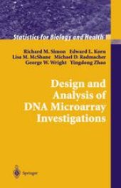 book Design and Analysis of DNA Microarray Investigations