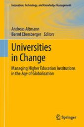 book Universities in Change: Managing Higher Education Institutions in the Age of Globalization