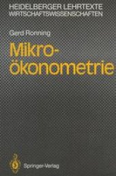 book Mikro-okonometrie