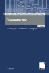 book Okonometrie: Grundlagen — Methoden — Beispiele