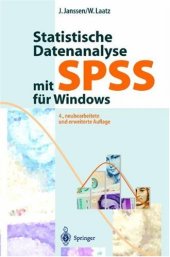 book Statistische Datenanalyse mit SPSS für Windows: Eine anwendungsorientierte Einführung in das Basissystem und das Modul Exakte Tests