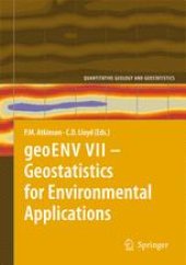 book geoENV VII – Geostatistics for Environmental Applications