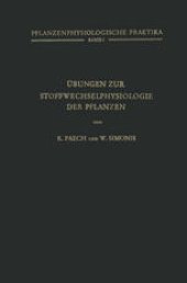 book Ubungen zur Stoffwechselphysiologie der Pflanzen