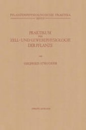 book Praktikum der Zell- und Gewebephysiologie der Pflanze