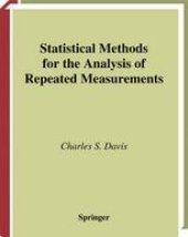 book Statistical Methods for the Analysis of Repeated Measurements