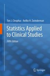 book Statistics Applied to Clinical Studies