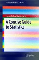 book A Concise Guide to Statistics