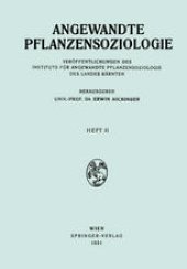 book Angewandte Pflanzensoziologie