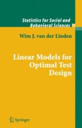 book Linear Models for Optimal Test Design