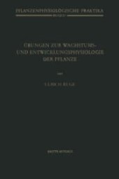 book Ubungen zur Wachstums- und Entwicklungsphysiologie der Pflanze