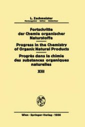 book Fortschritte der Chemie Organischer Naturstoffe / Progress in the Chemistry of Organic Natural Products / Progres dans la Chimie des Substances Organiques Naturelles