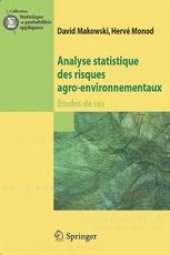 book Analyse statistique des risques agro-environnementaux: Etudes de cas