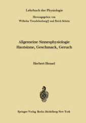 book Allgemeine Sinnesphysiologie Hautsinne, Geschmack, Geruch