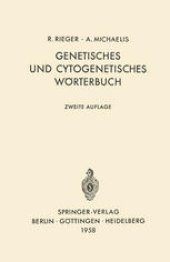 book Genetisches und Cytogenetisches Worterbuch