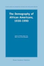 book The Demography of African Americans 1930–1990