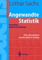 book Angewandte Statistik: Anwendung statistischer Methoden